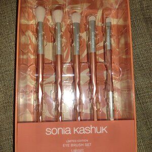 NIB Sonia Kashuk Limited Edition Rose Gold Eye Brush Set
